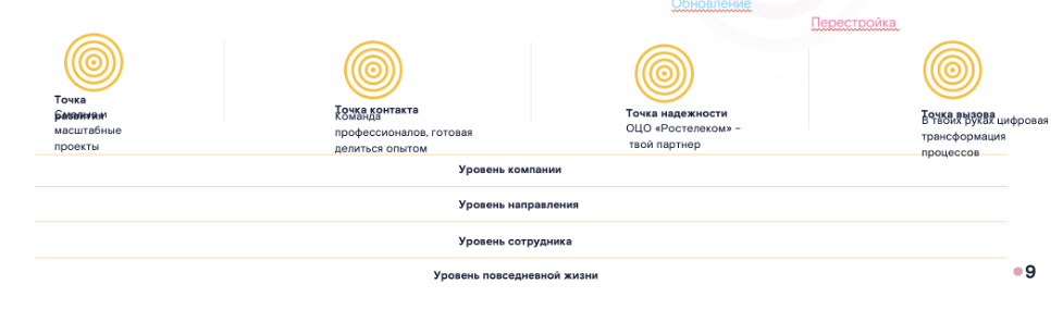 Иллюстрация из исходного кейса: Разработка позиционирования бренда работодателя ОЦО «Ростелеком»